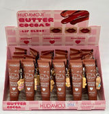 HUDAMOJI Butter Cocoa Lip Gloss – Soft Shine, Moisturizing & Lightweight