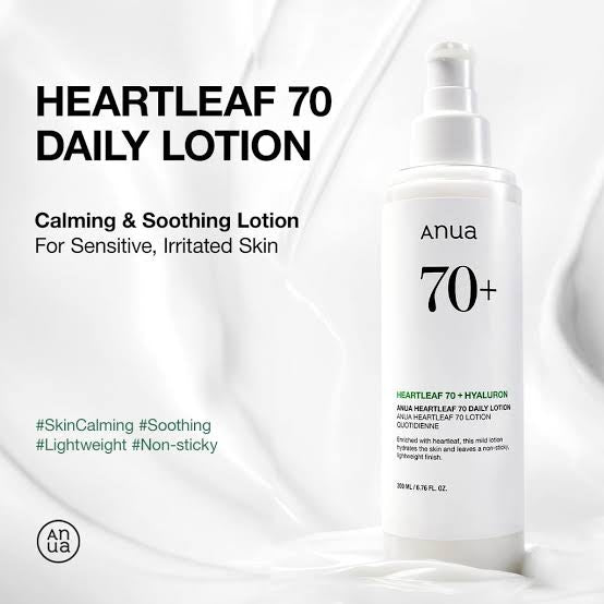 Anua Heartleaf 70 Daily Lotion – Calm, Hydrate & Soothe