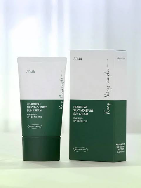 Anua Heartleaf Silky Moisture Sun Cream SPF50+