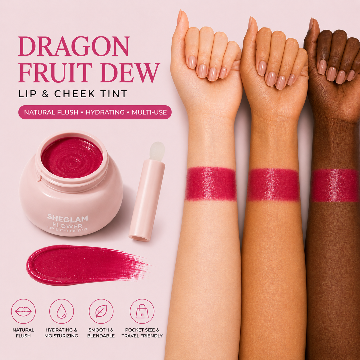 SHEGLAM Liquid Lip & Cheek Tint – Magical Lipstick Jar