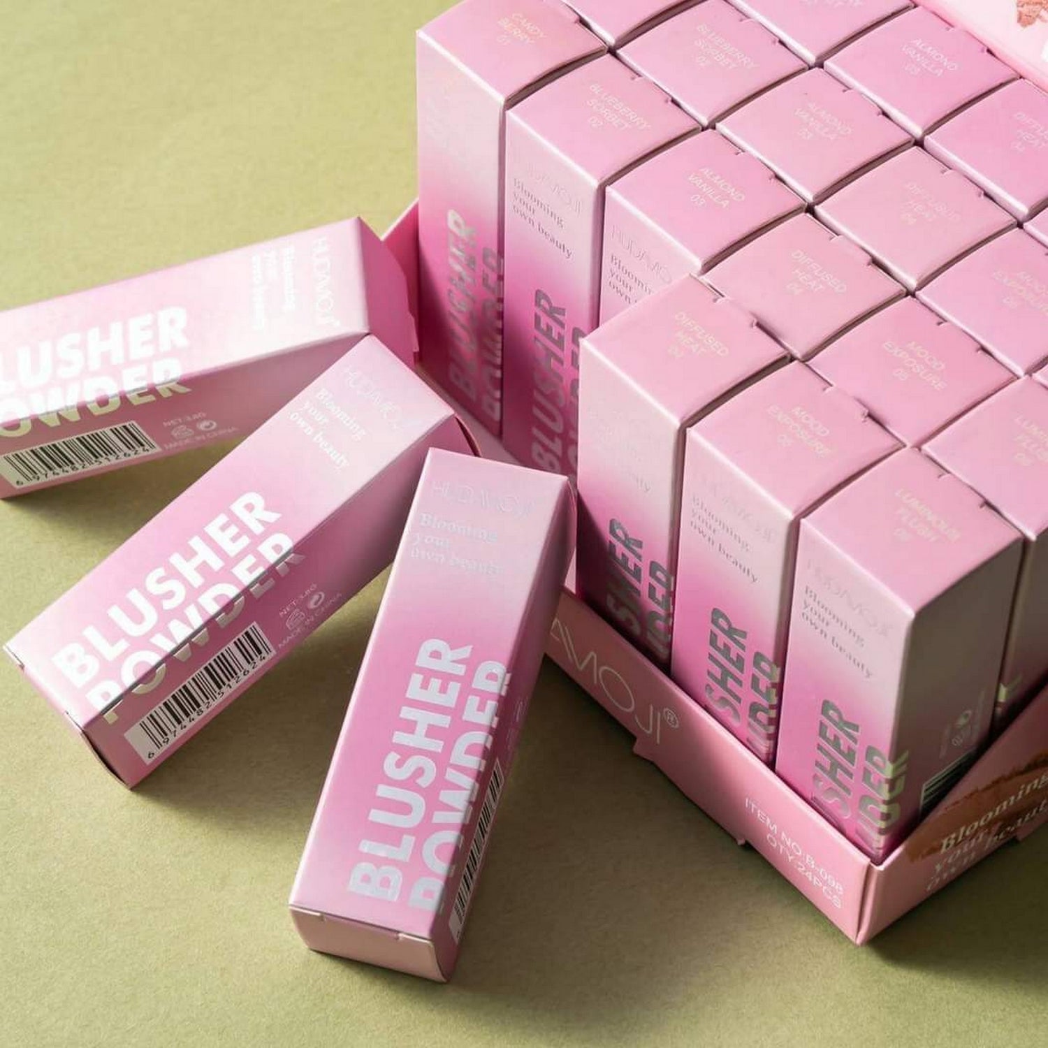 Hudamoji Silky Smooth Blusher Powder – Long-Lasting Natural Glow