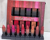HUDA3EALITY Matte Lipstick Set – Long Lasting, Smooth & Highly Pigmented (12 Shades)