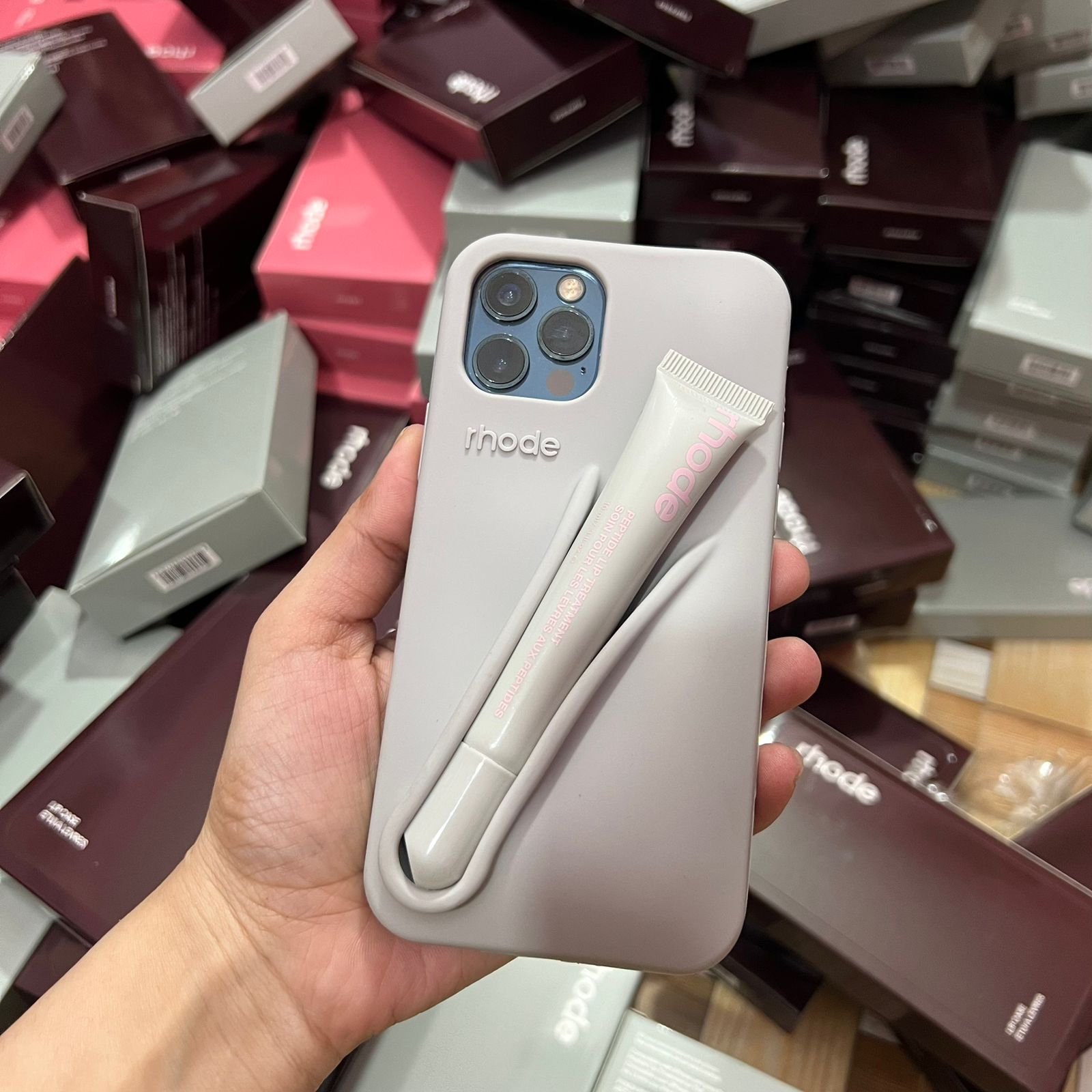 Original Rhode LipGloss & Phone Case With Boxes