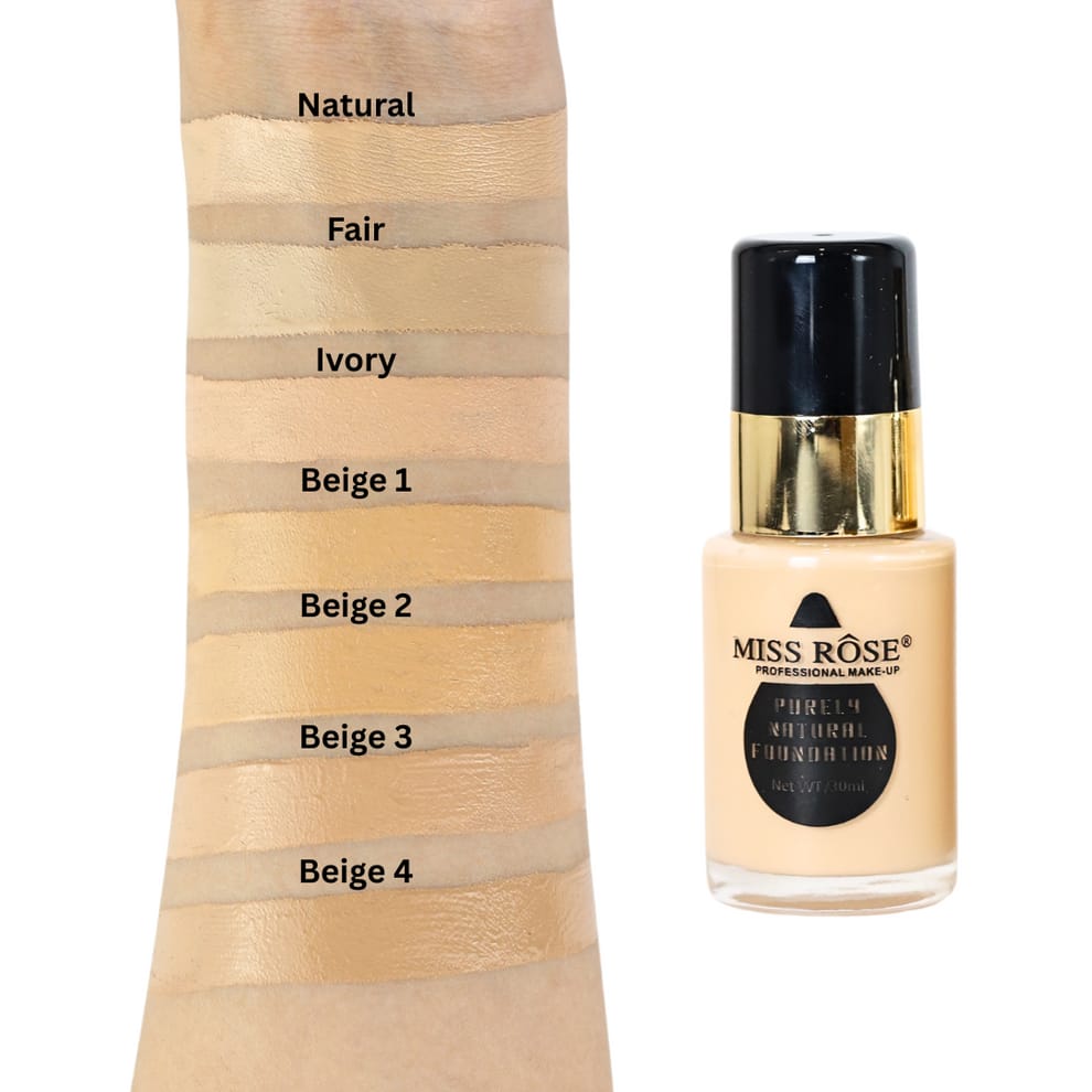 Miss Rose Liquid Foundation – Full Coverage & Long-Lasting Finish