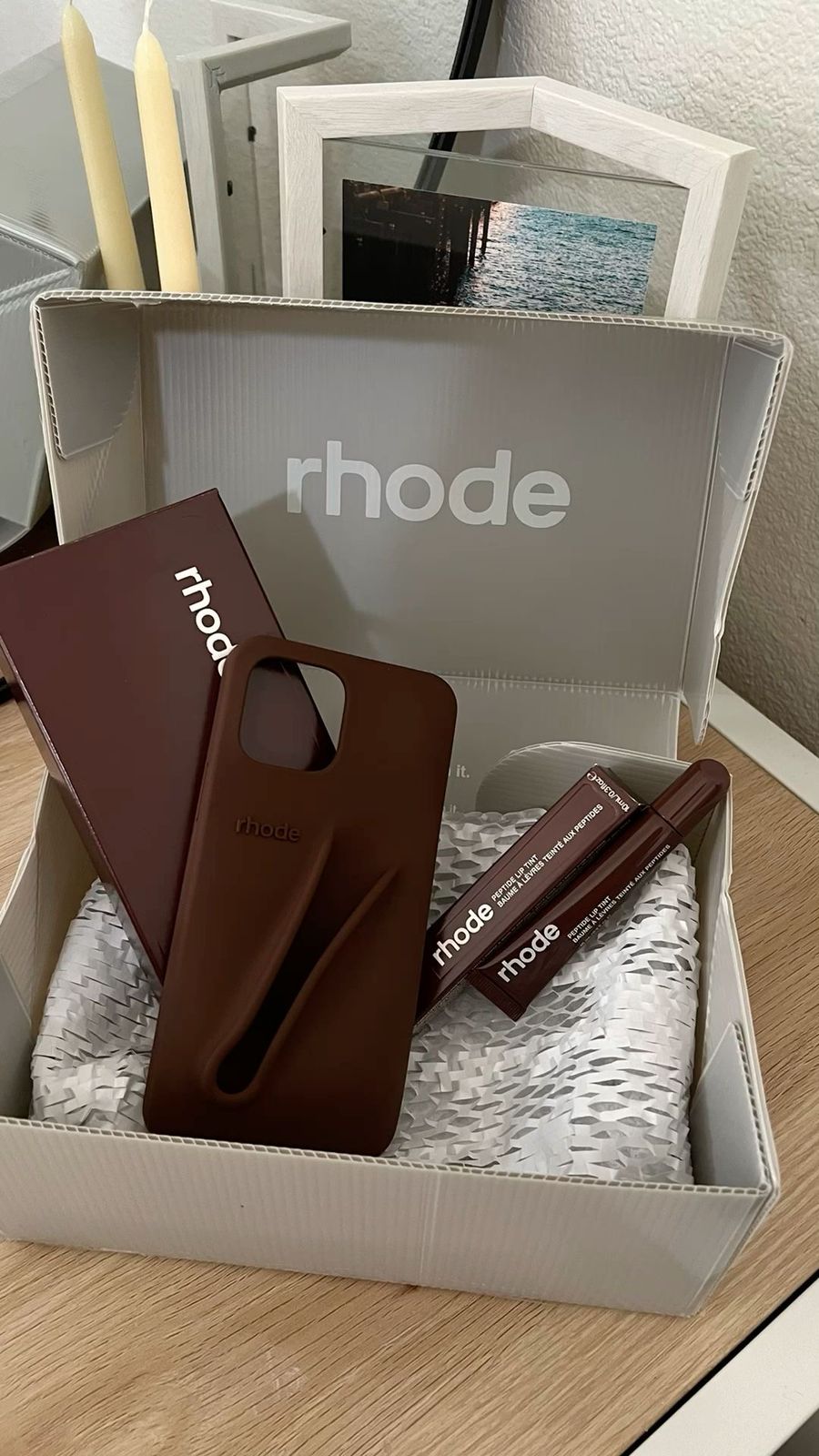 Original Rhode LipGloss & Phone Case With Boxes